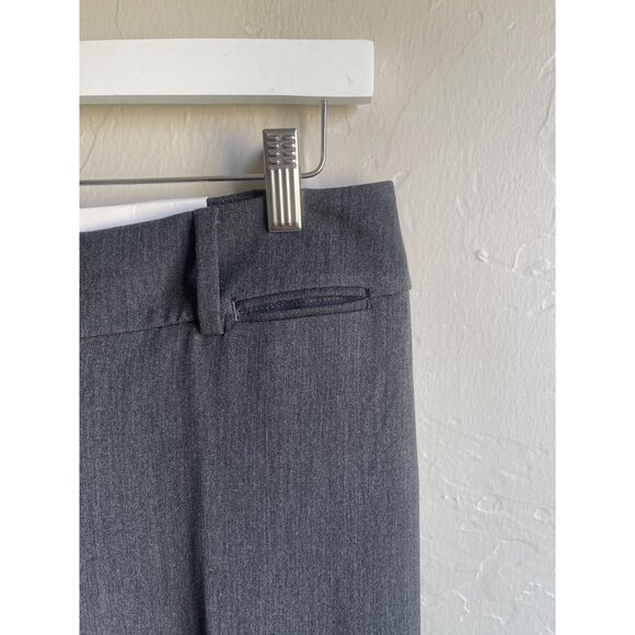 New! LOFT Outlet Size 4 Charcoal Gray CurvyFit Dress Trousers Straight Leg Stret - Picture 8 of 10